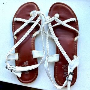 Mildly worn sandals